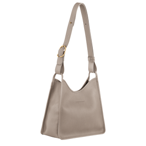 Le Foulonné M Hobo bag Turtledove - Leather