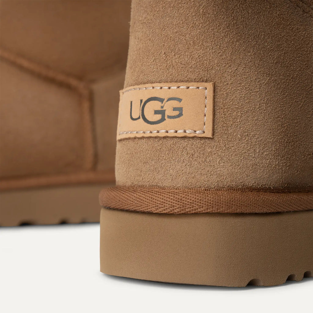 UGG® Bailey Bow Short Boot – Water-Resistant Sheepskin with Feminine Satin Bows