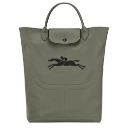 Le Pliage Xtra M Boots bag Khaki - Leather