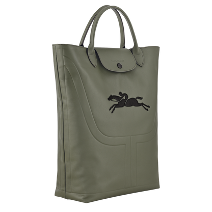 Le Pliage Xtra M Boots bag Khaki - Leather