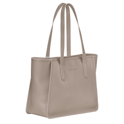 Le Foulonné L Tote bag Turtledove - Leather