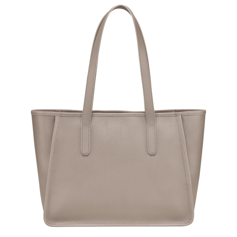 Le Foulonné L Tote bag Turtledove - Leather