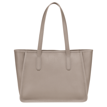 Le Foulonné L Tote bag Turtledove - Leather