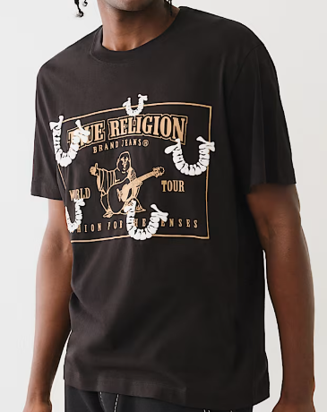 PUFF PRINT HORSESHOE TEE