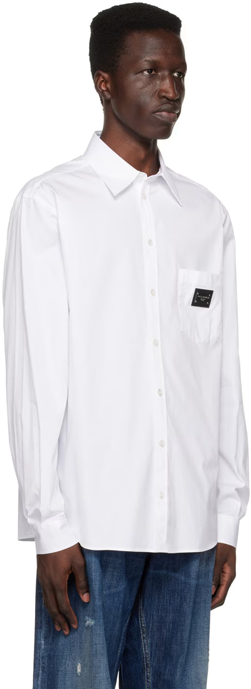 Dolce&Gabbana White Plaque Shirt