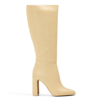 Ally Knee High Heeled Boot Slippers