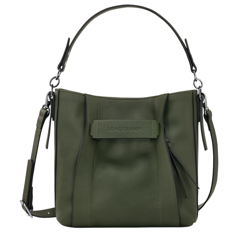 Longchamp 3D S Crossbody bag Khaki - Leather