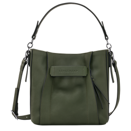 Longchamp 3D S Crossbody bag Khaki - Leather