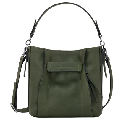 Longchamp 3D S Crossbody bag Khaki - Leather