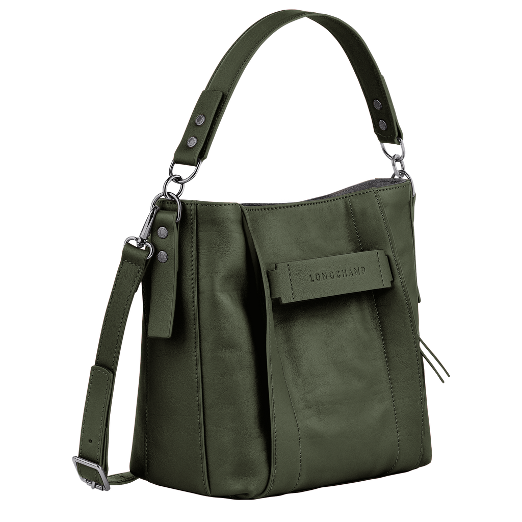 Longchamp 3D S Crossbody bag Khaki - Leather