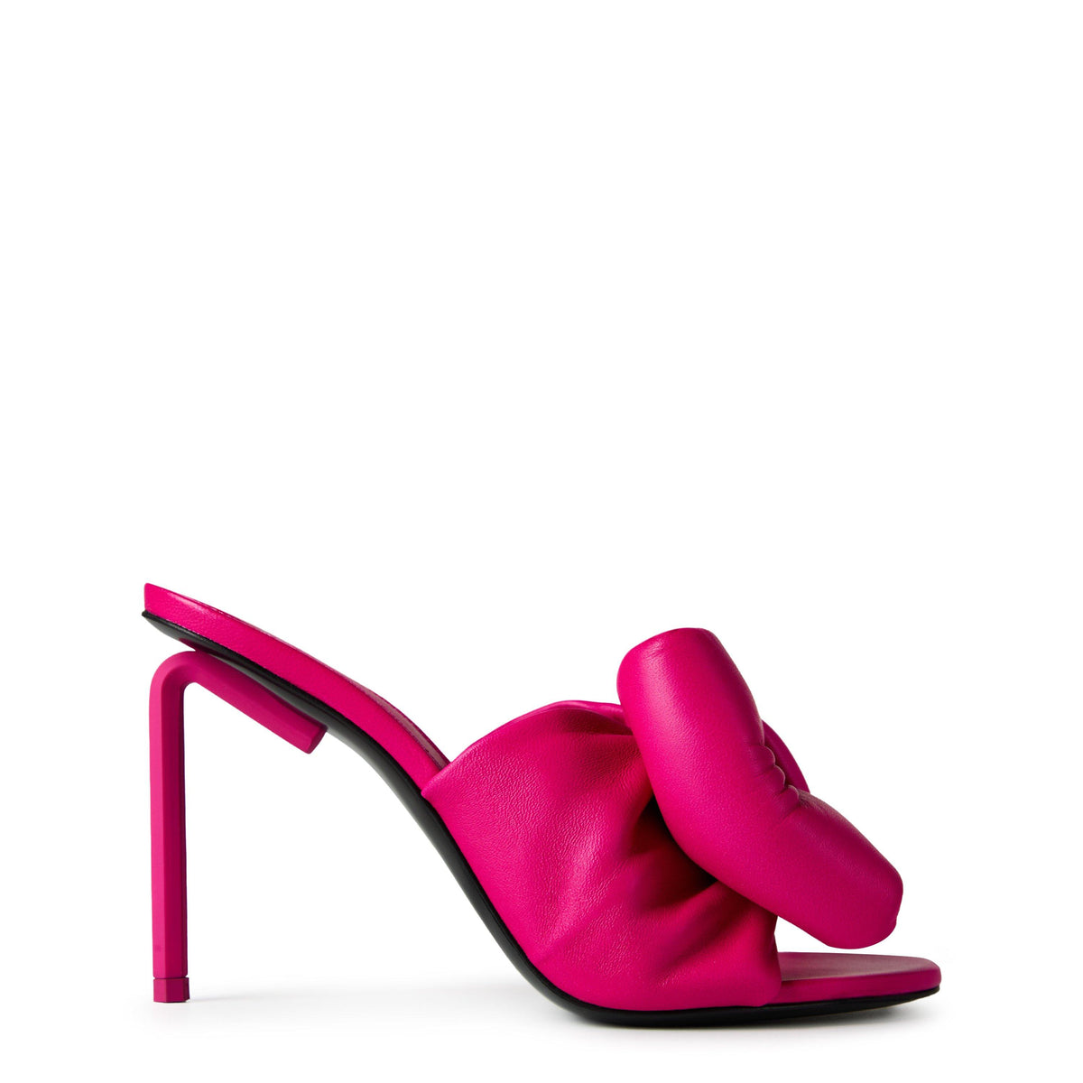 Bow 115 Leather Mule Slippers