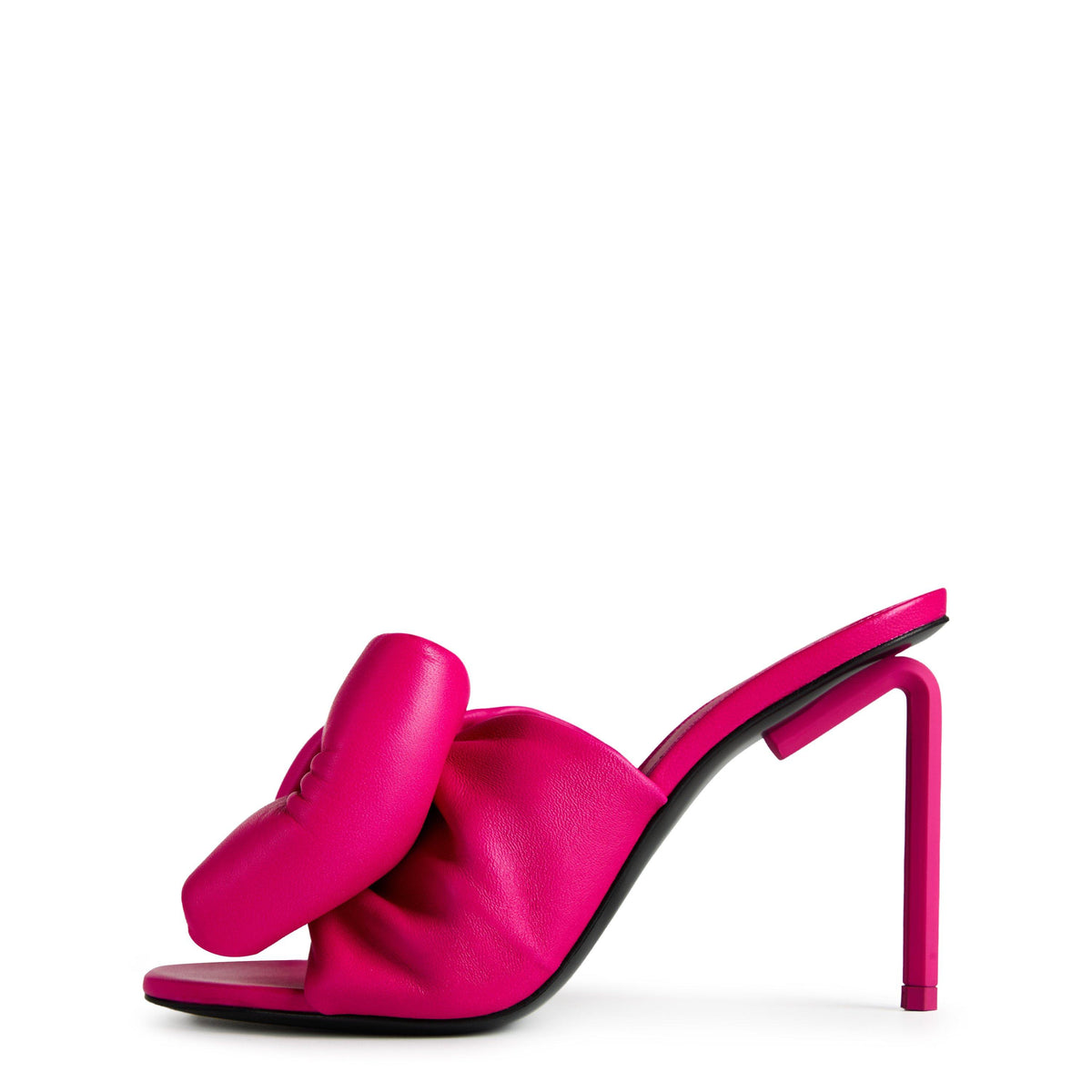 Bow 115 Leather Mule Slippers
