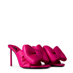 Bow 115 Leather Mule Slippers