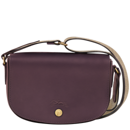 Épure S Crossbody bag Eggplant - Leather