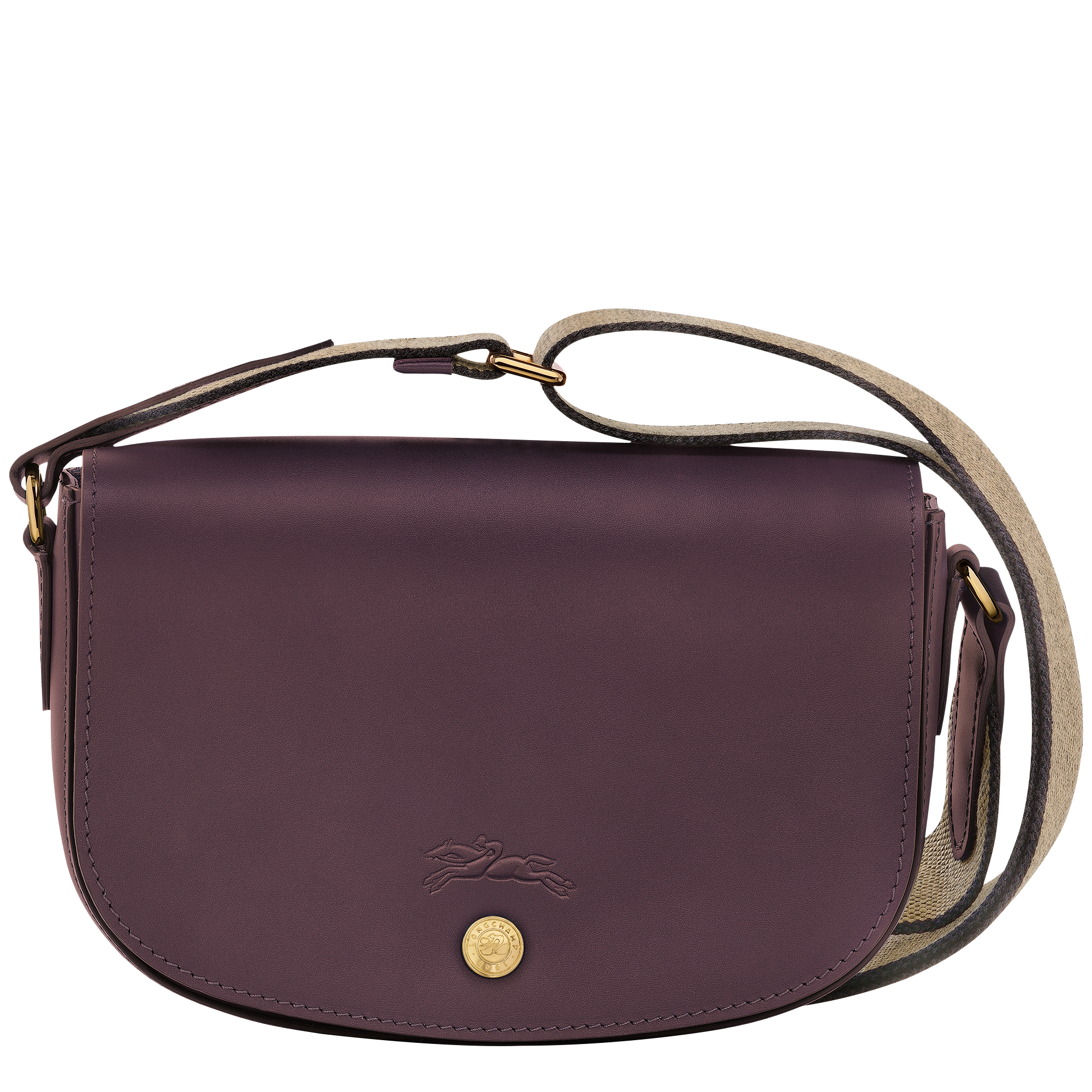 Épure S Crossbody bag Eggplant - Leather