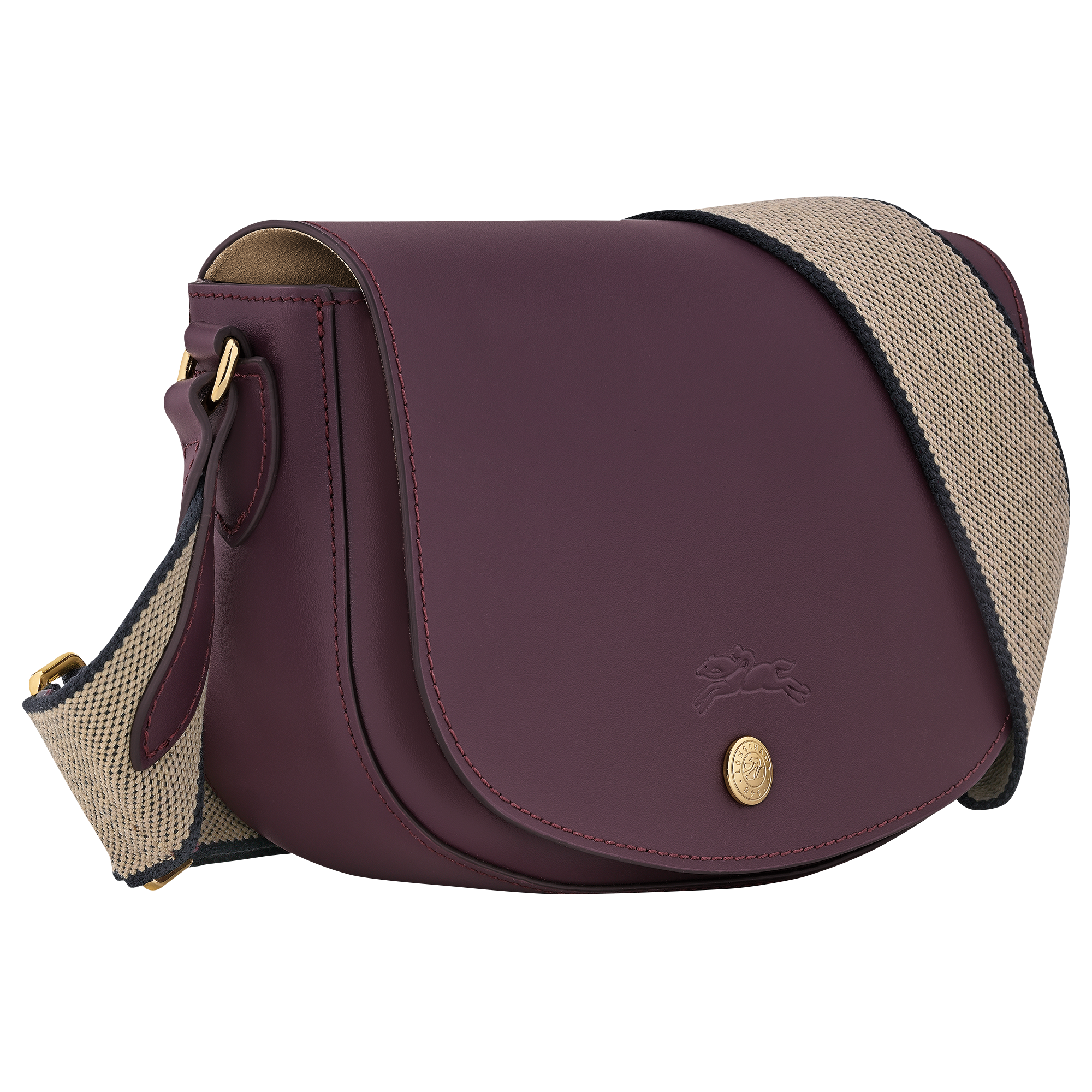 Épure S Crossbody bag Eggplant - Leather