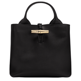 Le Roseau S Handbag Black - Leather