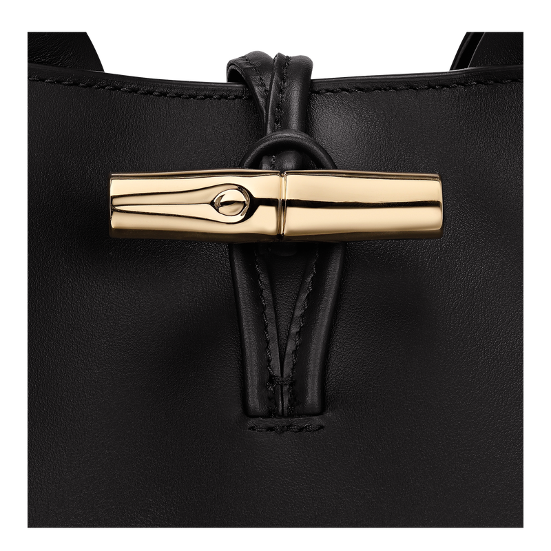 Le Roseau S Handbag Black - Leather