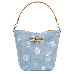 Le Roseau XS Bucket bag Sky Blue - Canvas