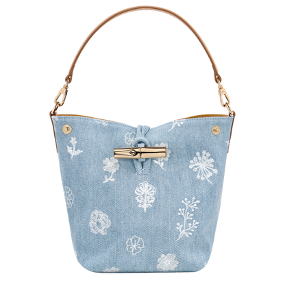 Le Roseau XS Bucket bag Sky Blue - Canvas