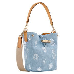 Le Roseau XS Bucket bag Sky Blue - Canvas