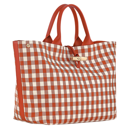 Le Roseau L Handbag Bark - Canvas