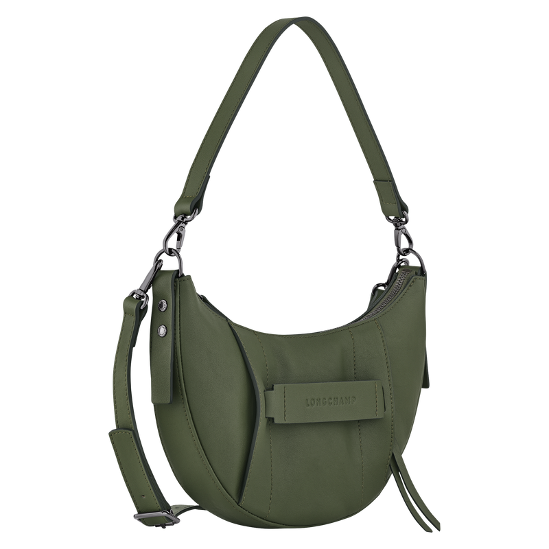 Longchamp 3D S Crossbody bag Khaki - Leather