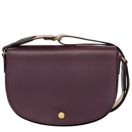 Épure M Crossbody bag Eggplant - Leather