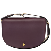 Épure M Crossbody bag Eggplant - Leather