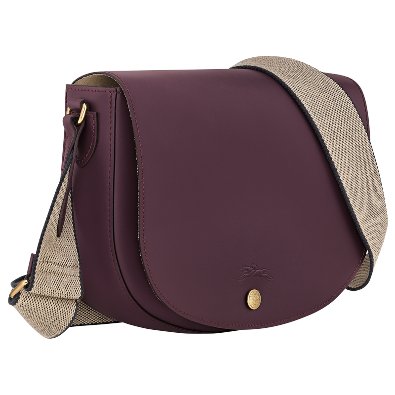 Épure M Crossbody bag Eggplant - Leather