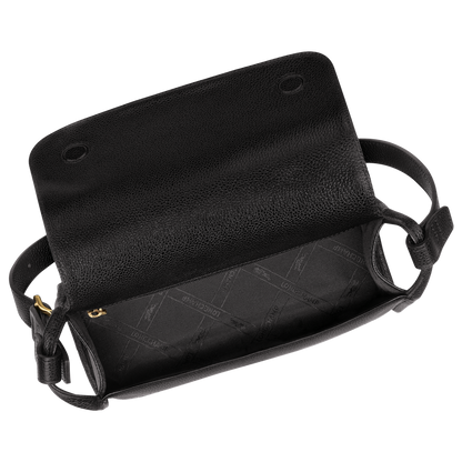 Le Foulonné M Crossbody bag Black - Leather