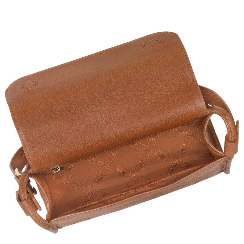 Le Foulonné M Crossbody bag Caramel - Leather