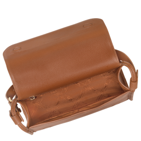 Le Foulonné M Crossbody bag Caramel - Leather