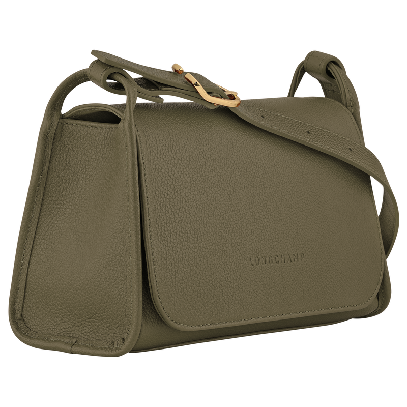 Le Foulonné M Crossbody bag Khaki - Leather