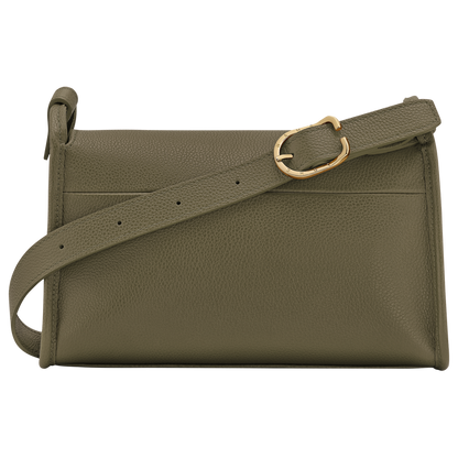 Le Foulonné M Crossbody bag Khaki - Leather
