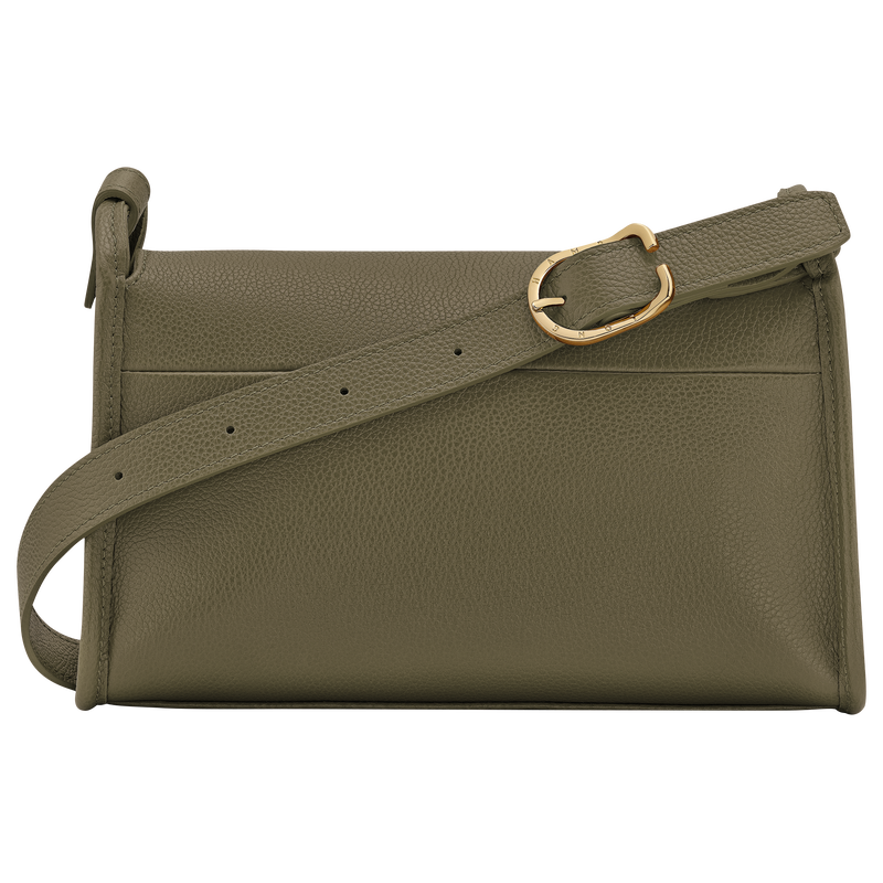 Le Foulonné M Crossbody bag Khaki - Leather