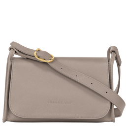 Le Foulonné M Crossbody bag Turtledove - Leather