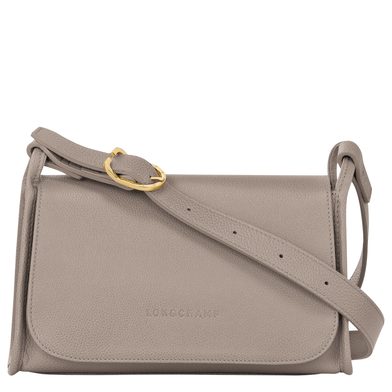 Le Foulonné M Crossbody bag Turtledove - Leather