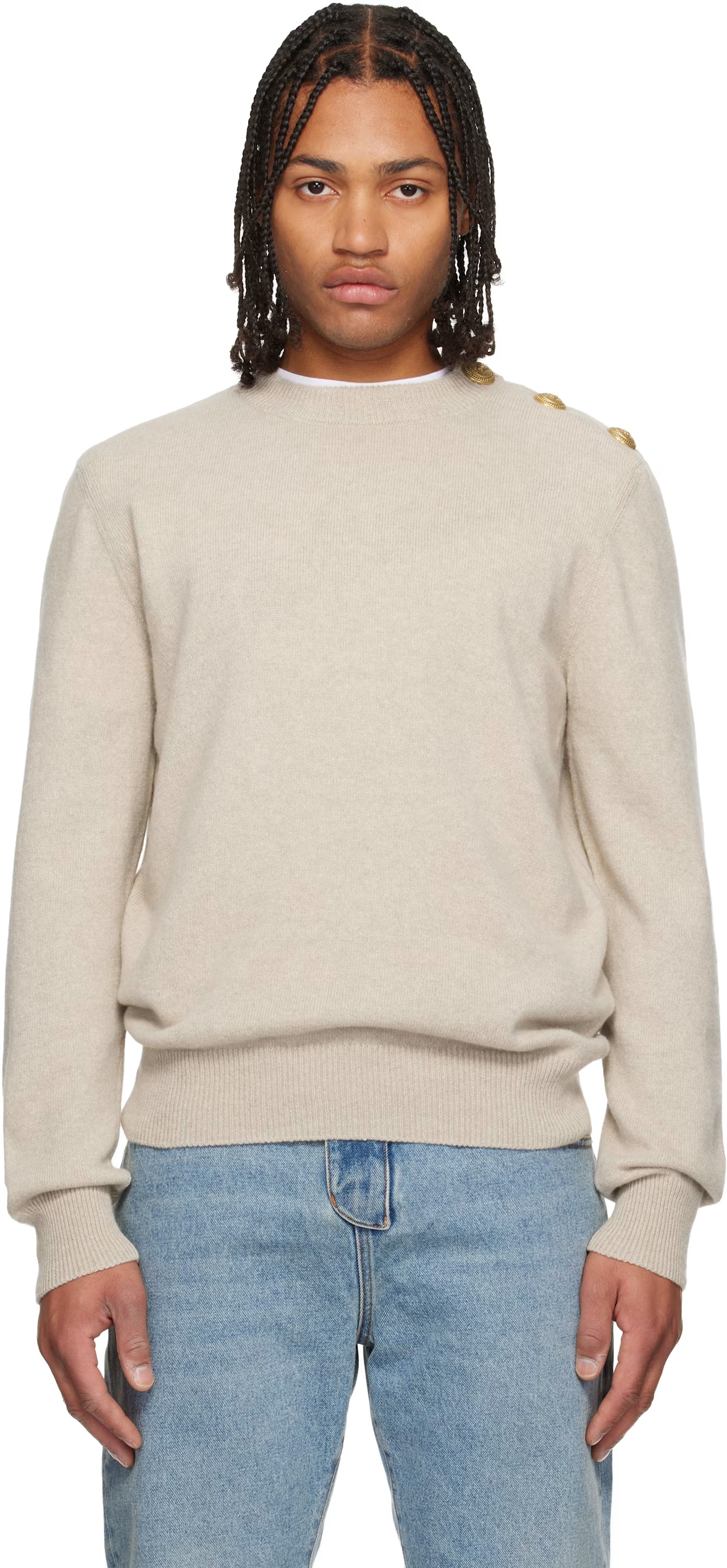 Beige Eco-Cashmere Sweater
