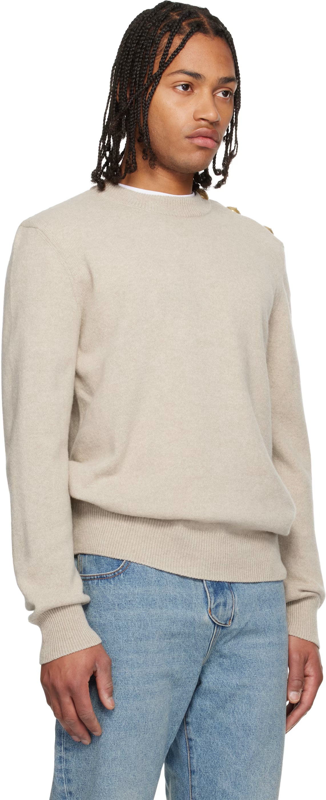 Beige Eco-Cashmere Sweater
