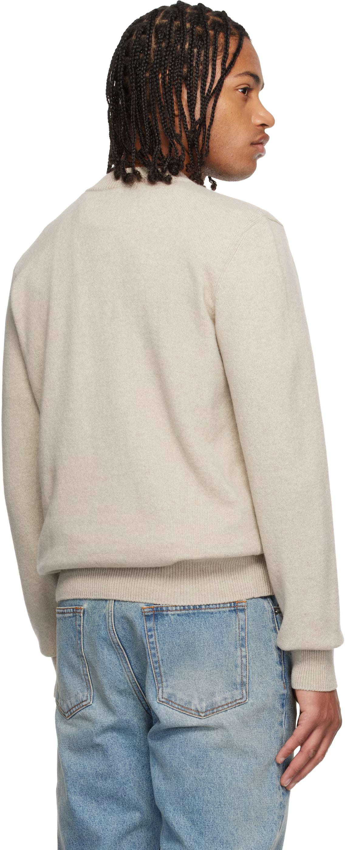 Beige Eco-Cashmere Sweater