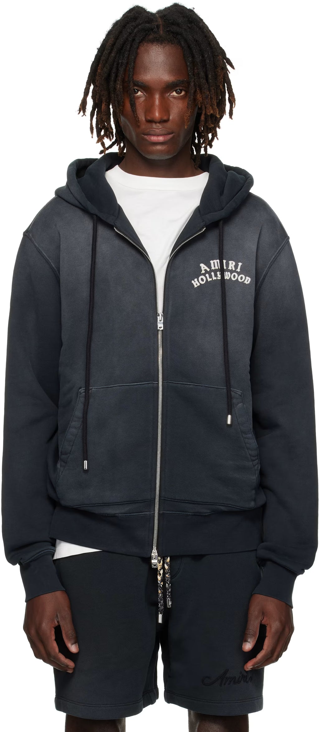 Black 'AMIRI Hollywood' Zip Hoodie
