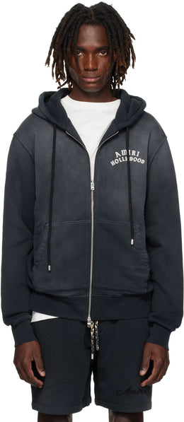 Black 'AMIRI Hollywood' Zip Hoodie