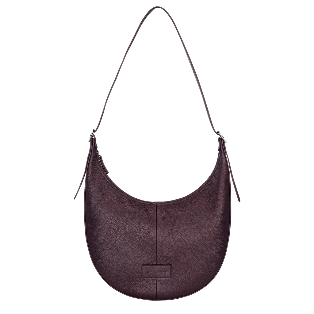 Essential L Crossbody bag Eggplant - Leather