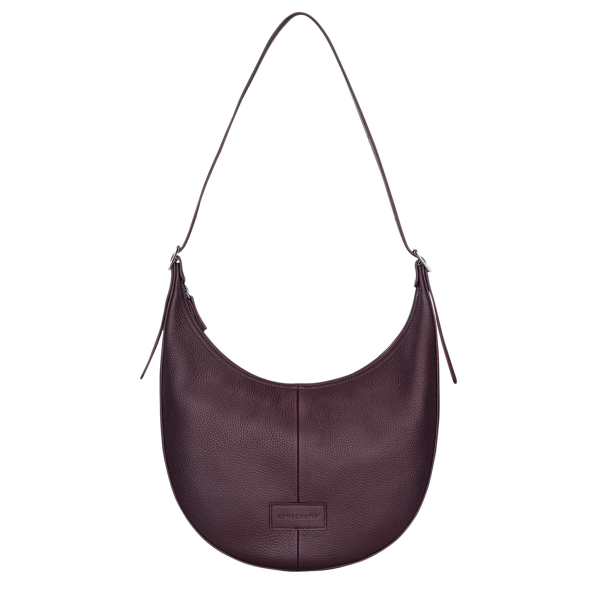 Essential L Crossbody bag Eggplant - Leather