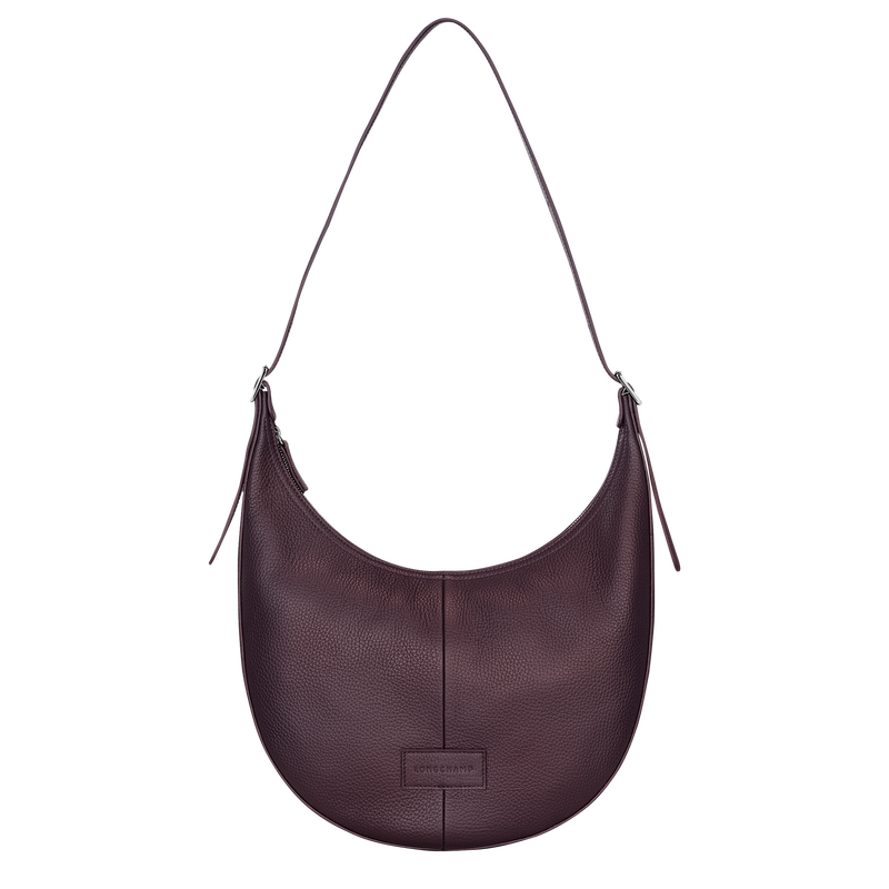 Essential L Crossbody bag Eggplant - Leather