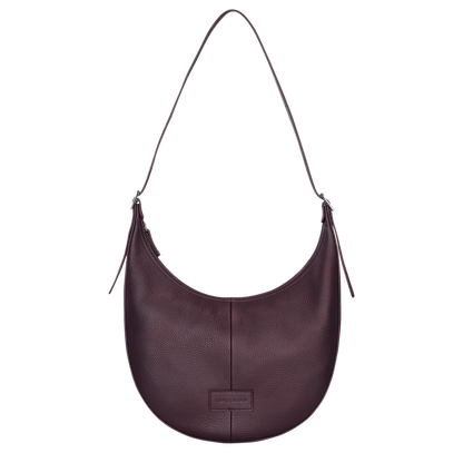 Essential L Crossbody bag Eggplant - Leather