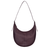 Essential L Crossbody bag Eggplant - Leather