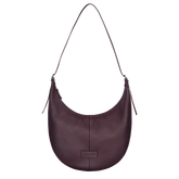 Essential L Crossbody bag Eggplant - Leather