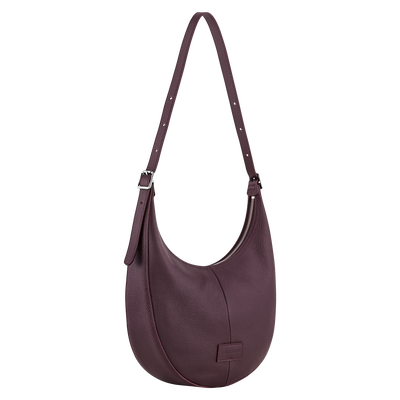 Essential L Crossbody bag Eggplant - Leather